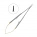 Иглодержатель микрохирургический прямой Castroviejo-Gomel TC, длина 180 мм | HLW Dental Instruments (Германия)