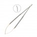 Ножницы хирургические изогнутые Micro Schere TC, 170 мм | HLW Dental Instruments (Германия)