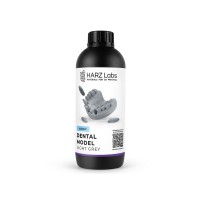HARZ Labs Dental Model Light Grey - фотополимерная смола для изготовления стоматологических моделей, светло-серый цвет, 1 кг | HARZ Labs (Россия)