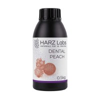 HARZ Labs Dental Peach - фотополимерная смола для печати дентальных мастер-моделей, цвет персиковый, 0.5 кг | HARZ Labs (Россия)