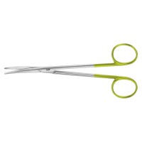 BC259W - ножницы препаровальные по Baby-Metzenbaum, изогнутые, одно лезвие зубчатое, серия Durotip, длина 145 мм | B. Braun Aesculap (Германия)