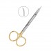 Ножницы хирургические изогнутые Goldmann-Fox TC,125 мм | HLW Dental Instruments (Германия)