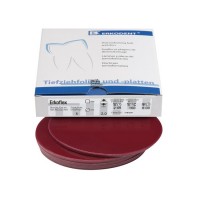 Erkoflex color - термоформовочные пластины, цвет бордовый, 125×125 мм, 5 шт. | Erkodent (Германия)