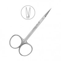 Ножницы хирургические прямые Iris, 115 мм | HLW Dental Instruments (Германия)