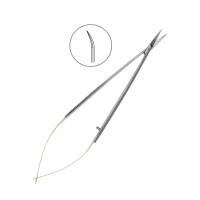 Ножницы хирургические изогнутые Castroviejo TC, 140 см | HLW Dental Instruments (Германия)