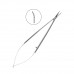 Ножницы хирургические изогнутые Castroviejo TC, 140 см | HLW Dental Instruments (Германия)