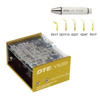 DTE-V3 LED - встраиваемый ультразвуковой скалер с фиброоптикой, съемный автоклавируемый наконечник, 6 насадок в комплекте | Woodpecker (Китай)