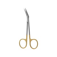 Iris WC - ножницы медицинские стоматологические с покрытием из карбида-вольфрама, изогнутые, угол 45°, 115 мм | Devemed (Германия)
