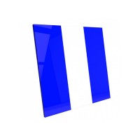Soft Plate Bicolor Blue-White - термоформовочные пластины для вакуумформера Plastvac P7, мягкие, сине-белый цвет, 3 мм, 2 шт. | Bio-Art (Бразилия)