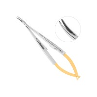 Микроиглодержатель TUC CASTROVIEJO изогнутый, 14 см | Nopa Instruments (Германия)