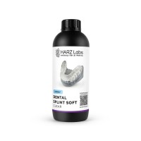 HARZ Labs Dental Splint Soft - фотополимерная смола для изготовления жестко-эластичных капп и сплинтов, прозрачная, 1 кг | HARZ Labs (Россия)