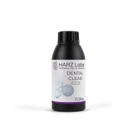 HARZLabs Dental Clear PRO - фотополимерная смола для печати прозрачных сплинтов и капп, цвет прозрачный, 0.5 кг | HARZ Labs (Россия)