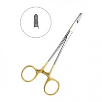 Иглодержатель хирургический прямой Olsen-Hegar TC, длина 150 мм | HLW Dental Instruments (Германия)