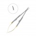 Иглодержатель хирургический изогнутый Castroviejo-Gomel TC, длина 140 мм | HLW Dental Instruments (Германия)