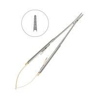 Иглодержатель-микро прямой Micro-Nadelhalter TC, длина 180 мм | HLW Dental Instruments (Германия)
