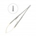 Иглодержатель-микро прямой Micro-Nadelhalter TC, длина 180 мм | HLW Dental Instruments (Германия)