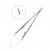 Иглодержатель-микро изогнутый Micro-Nadelhalter TC, длина 180 мм | HLW Dental Instruments (Германия)