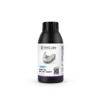 HARZ Labs Dental Splint Soft - фотополимерная смола для изготовления жестко-эластичных капп и сплинтов, прозрачная, 0.5 кг | HARZ Labs (Россия)