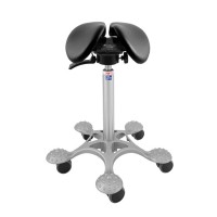 Salli Small Swing Fit - эргономичный стул врача-стоматолога, с механизмом качания и регулировкой расстояния между половинками сиденья | Salli (Финляндия)