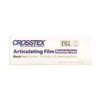 Pricisely True Black-Red - суперточная артикуляционная бумага для окклюзионных контактов, цвет черно-красный, толщина 13 мкм | Crosstex (США)