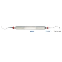 Кюрета парадонтологическая Gracey, форма 7/8, ручка DELUXE, диаметр 10 мм | HLW Dental Instruments (Германия)