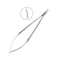 Ножницы микрохирургические изогнутые Castroviejo,140 мм | HLW Dental Instruments (Германия)