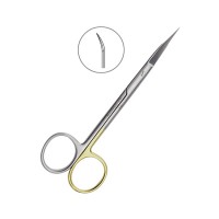 Ножницы хирургические изогнутые Goldmann-Fox SC,125 мм | HLW Dental Instruments (Германия)
