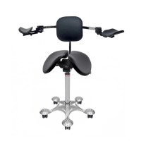 Salli Twin Ergorest with Stretching Support - эргономичный стул врача-стоматолога для работы с микроскопом | Salli (Финляндия)