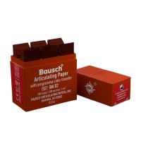 Bausch BK 02 - артикуляционная бумага I-формы красная, толщина 200 мкм, 300 листов | Bausch (Германия)