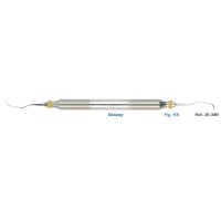 Кюрета парадонтологическая Gracey, форма 5/6, ручка DELUXE, диаметр 10 мм | HLW Dental Instruments (Германия)