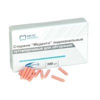 Медента - стержни эндоканальные гуттаперчевые для обтурации, 100 шт.
