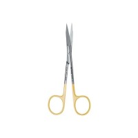 S5081 - ножницы Goldman-Fox микрохирургические, форма №5081, серия Perma Sharp, изогнутые, зубчатые, остроконечные, длина 125 мм | Hu-Friedy (США)