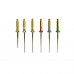 E-FLEX Gold - машинные файлы NiTi с памятью формы, длина 25 мм, 17/08, 15/04, 20/04. 25/04. 25/04, 30/04, 35/04, 6 шт. | Eighteeth (Китай)